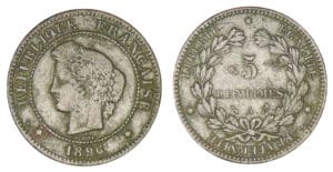 5 centimes Cérès 1896 A (Paris) Torche