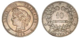 10 centimes Cérès 1896 A (Paris) Torche