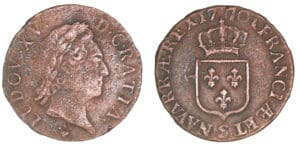 Louis XV - Demi sol à la vieille tête 1770 S (Reims)