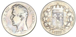 2 francs Charles X 1827 D (Lyon) 2 francs Charles X 1827 D (Lyon)