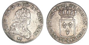 Louis XV - Tiers d'écu de France 1721 A (Paris) flan neuf