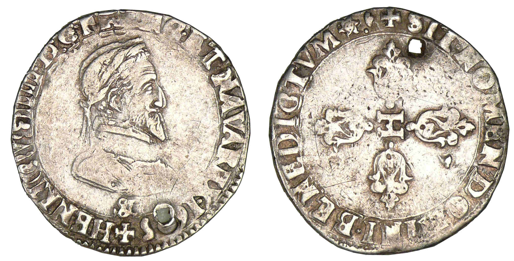 Henri IV - Demi-franc 1605 & (Aix) Henri IV - Demi-franc 1605 & (Aix)