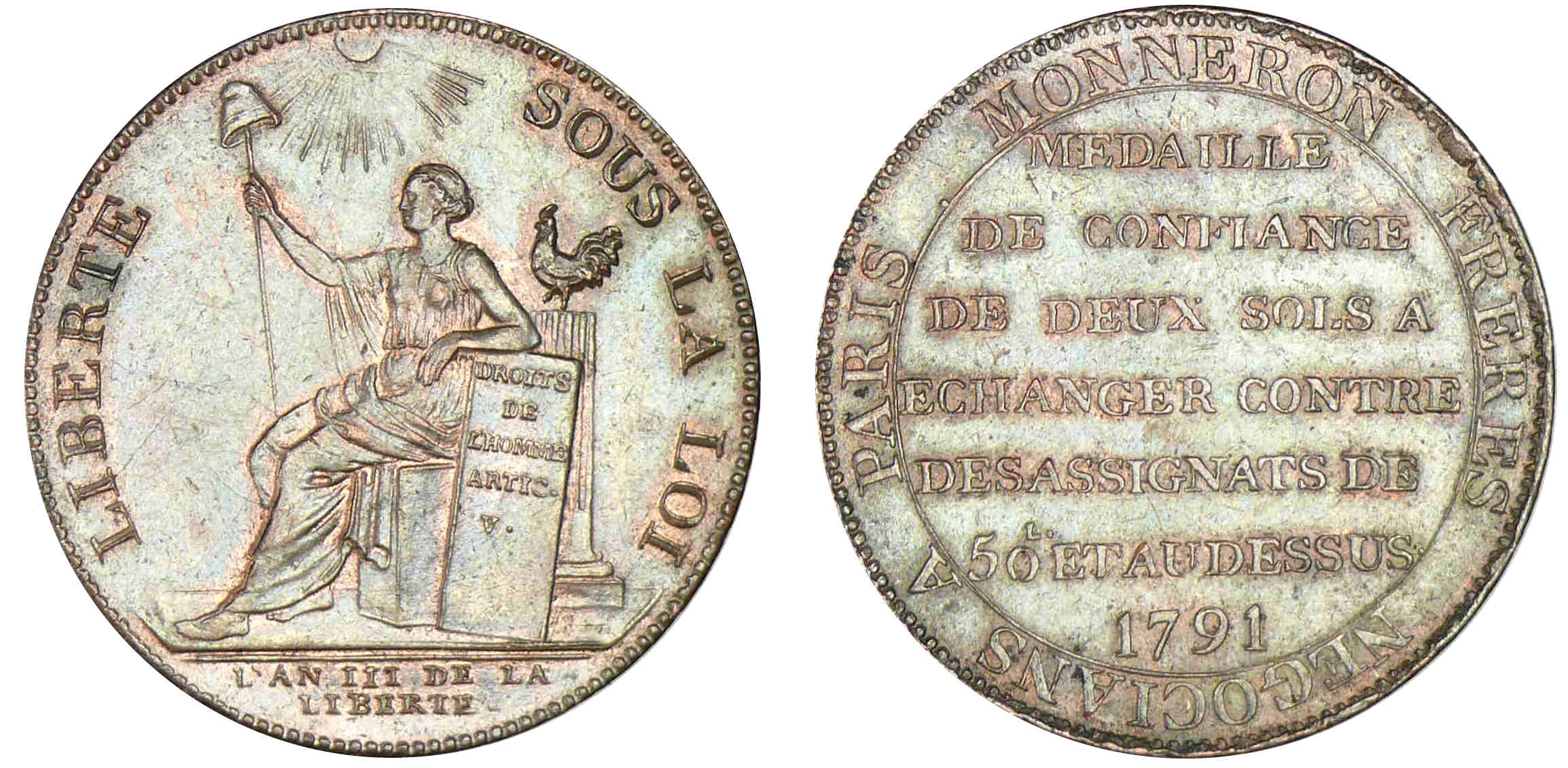 Monneron de 2 sols 1791 Monneron de 2 sols 1791