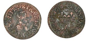 Louis XIII - Denier tournois 1616 A (Paris)