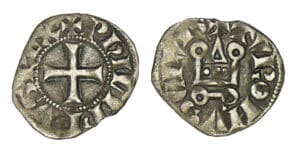 Philippe IV - Obole tournois à l'O rond