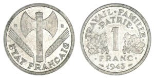 1 franc Bazor 1943 B (Beaumont-le-Roger)