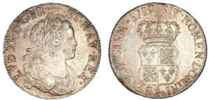 Louis XV - Ecu de France et de Navarre 1719 & (Aix)