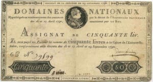 Assignat de 50 livres - Emission du 29 sept. 1790
