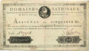 Assignat de 50 livres - Emission du 29 sept. 1790