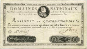 Assignat de 90 livres - Emission du 29 sept. 1790