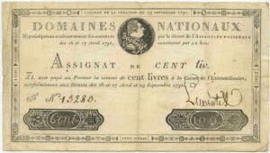 Assignat de 100 livres - Emission du 29 sept. 1790