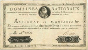 Assignat de 50 livres - Emission du 19 juin 1791