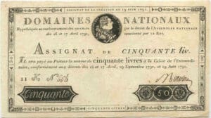 Assignat de 50 livres - Emission du 19 juin 1791