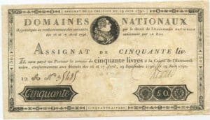 Assignat de 50 livres - Emission du 19 juin 1791