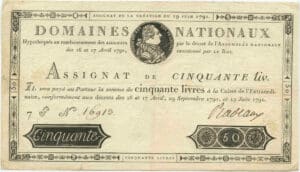 Assignat de 50 livres - Emission du 19 juin 1791