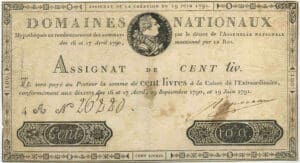 Assignat de 100 livres - Emission du 19 juin 1791