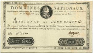 Assignat de 200 livres - Emission du 19 juin 1791 et 12 sept. 1791
