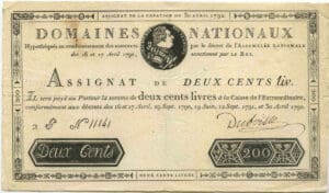 Assignat de 200 livres - Emission du 30 avril 1792