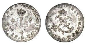 Louis XV - Double sol 1739 0 (Riom)