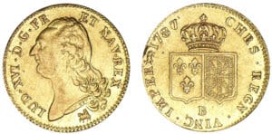 Louis XVI - Double louis d'or 1787/6 B (Rouen)