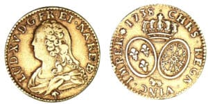 Louis XV - Louis d'or du Béarn aux lunettes 1738 (Pau)