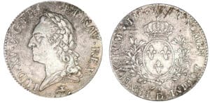 Louis XV - Ecu à la vieille tête 1772 D (Lyon)