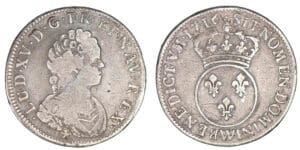 Louis XV - Quart d'écu Vertugadin 1716 W (Lille)