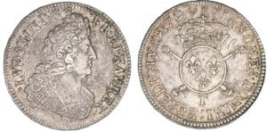 Louis XIV - Demi-écu aux insignes 1702 T (Nantes)