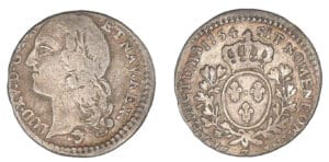 Louis XV - Dixième d'écu au bandeau 1754 Z (Grenoble)