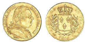 20 francs Louis XVIII buste habillé 1815 L (Bayonne) 20 francs Louis XVIII buste habillé 1815 L (Bayonne)