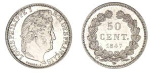 50 centimes Louis-Philippe Ier 1847 A (Paris) 50 centimes Louis-Philippe Ier 1847 A (Paris)