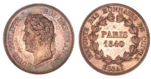 5 centimes "Refonte des monnaies de cuivre" 1840 5 centimes "Refonte des monnaies de cuivre" 1840