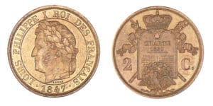 2 centimes Louis-Philippe 1847 2 centimes Louis-Philippe 1847