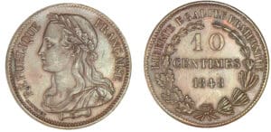 10 centimes concours de Montagny 1848 10 centimes concours de Montagny 1848