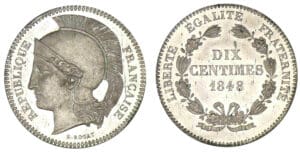 10 centimes concours de Rogat 1848