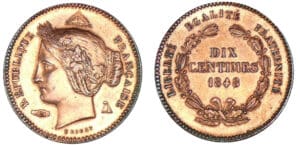 10 centimes concours de Rogat 1848 - Piéfort