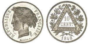 10 centimes concours de Marrel 1848