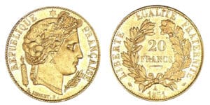 20 francs Cérès 1851 A (Paris) 20 francs Cérès 1851 A (Paris)