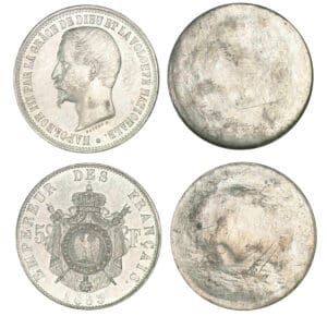 5 francs Napoléon III tête nue - Essai uniface 1853