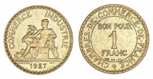 1 franc Chambre de commerce et d'industrie 1927 1 franc Chambre de commerce et d'industrie 1927