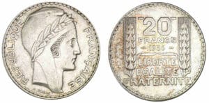 20 francs Turin 1936 20 francs Turin 1936