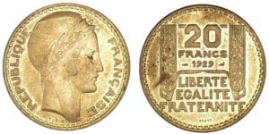 20 francs Turin 1929 - Essai 20 francs Turin 1929 - Essai