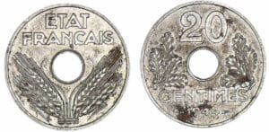 20 centimes fer 1944