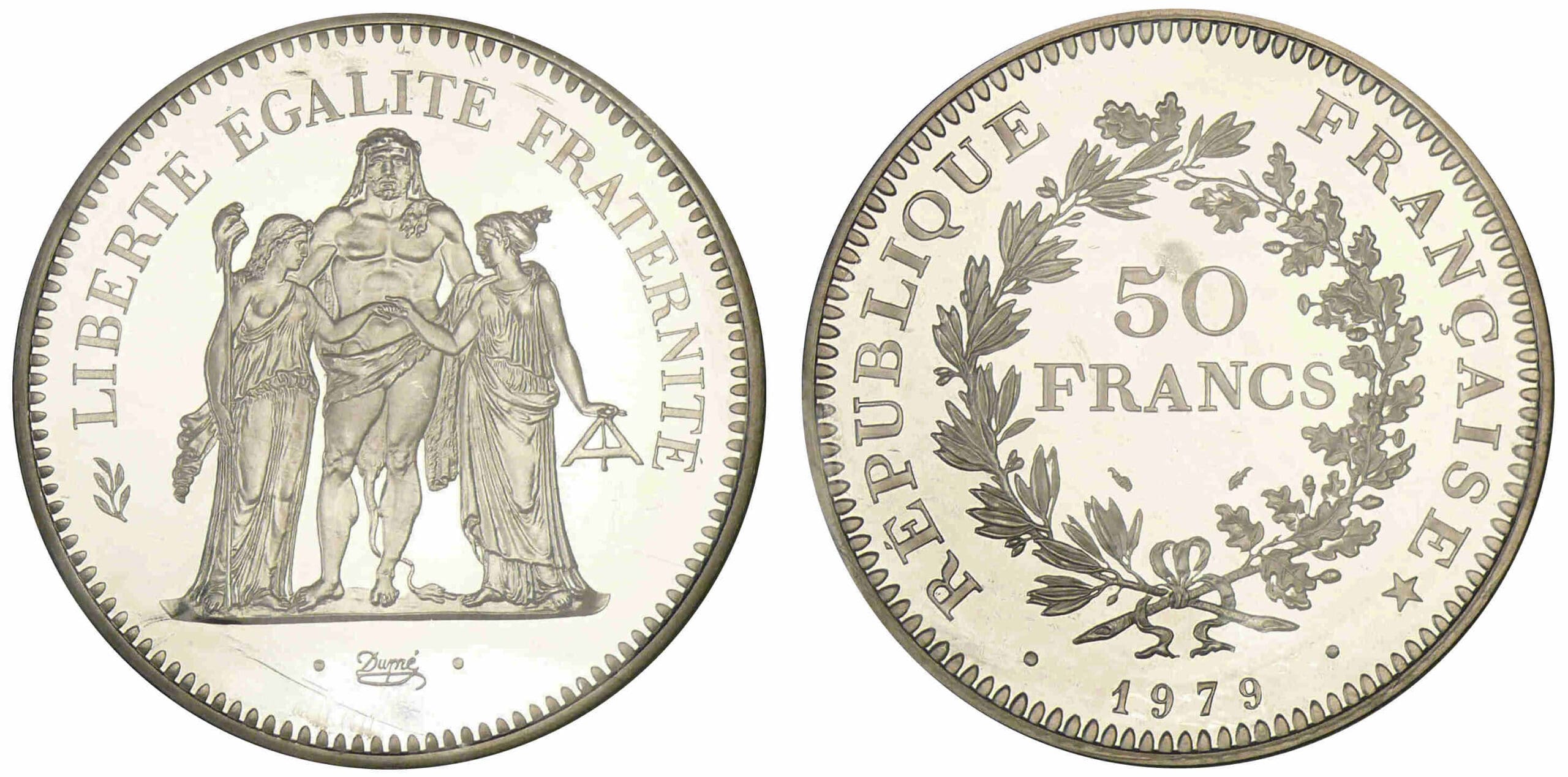 50 francs Hercule 1979 - Piéfort 50 francs Hercule 1979 - Piéfort