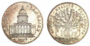 100 francs Panthéon 1989