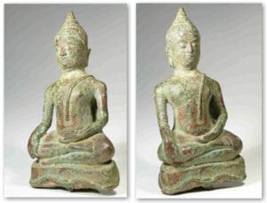 Khmer - Bhouda en bronze - XVIIème siècle Khmer - Bhouda en bronze - XVIIème siècle
