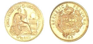 Pérou - 5 soles 1966 (Lima) Pérou - 5 soles 1966 (Lima)