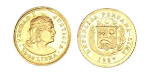 Pérou - 1/5 de libra 1927 (Lima) Pérou - 1/5 de libra 1927 (Lima)