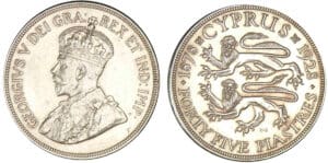 Chypre - Gorges V - 45 piastres 1928