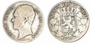 Belgique - Léopold 1er - 1 franc 1849